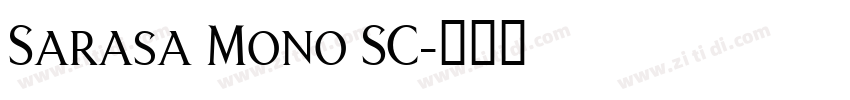 Sarasa Mono SC字体转换
